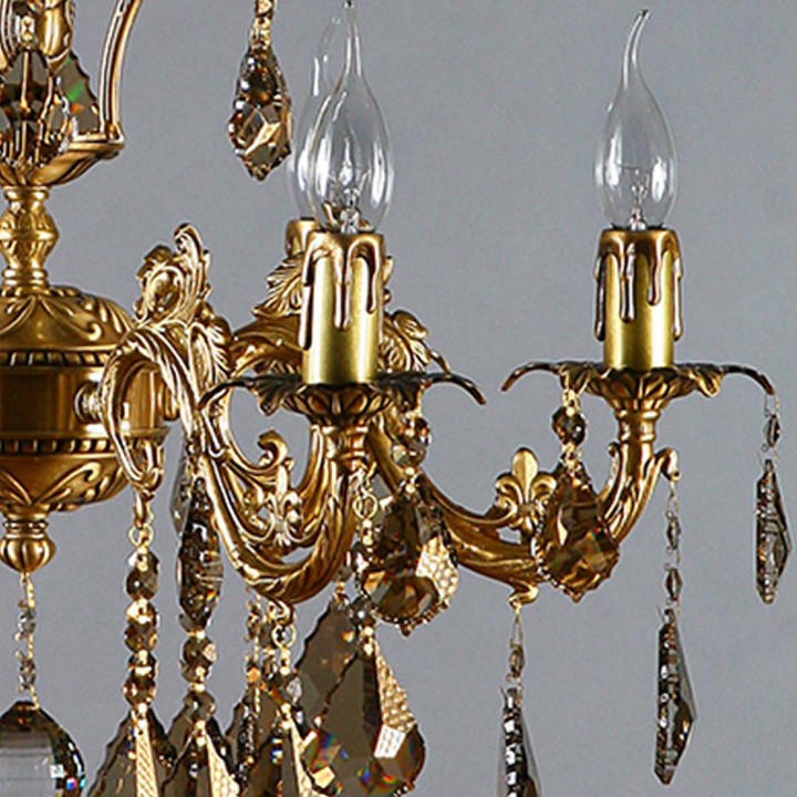 Подвесная люстра ambiente by brizzi granada 2118/6 ab honey leaf