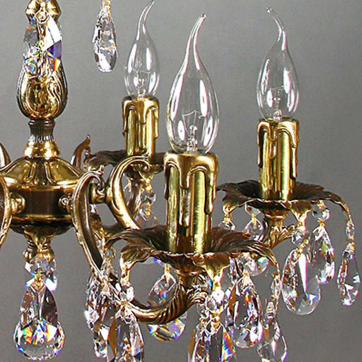 Подвесная люстра ambiente by brizzi benisa 2226/6 pb tear drop