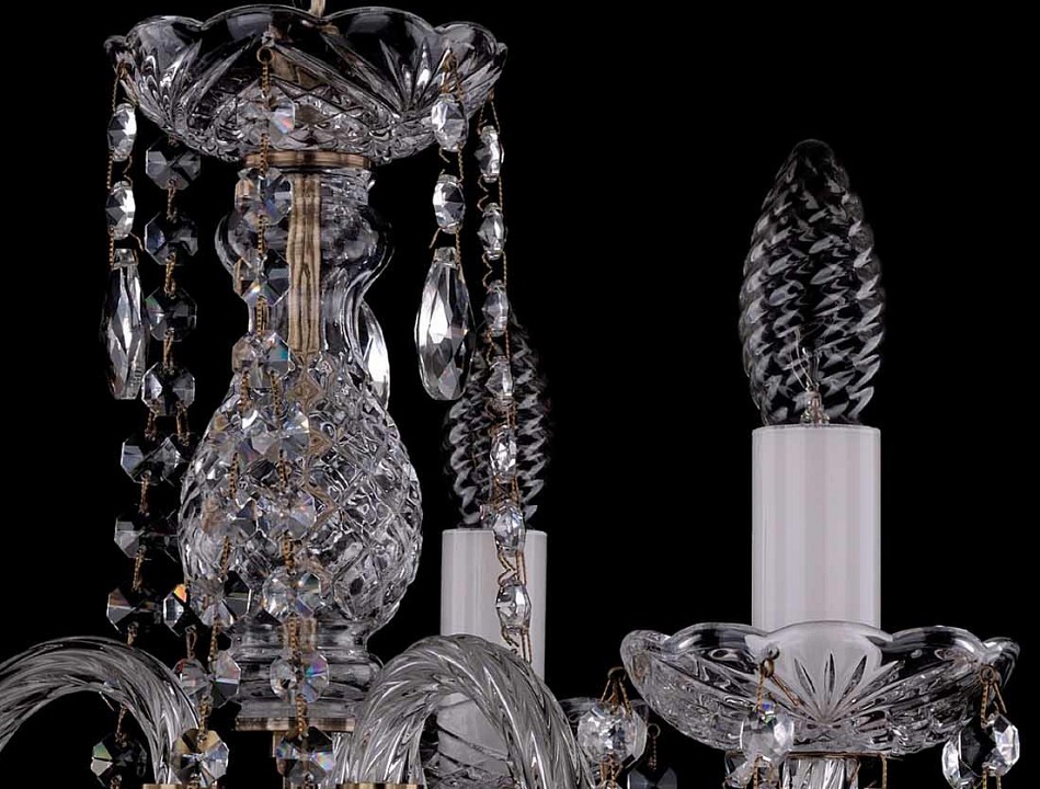 Подвесная люстра bohemia ivele crystal 1402 1402/3/141/pa