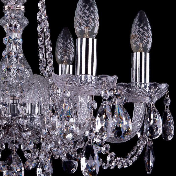 Подвесная люстра bohemia ivele crystal 1402 1402/6/160/ni