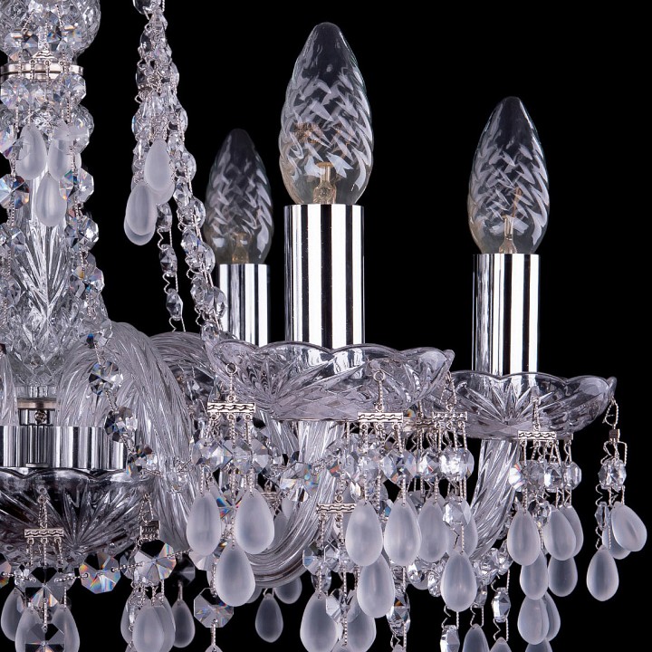 Подвесная люстра bohemia ivele crystal 1410 1410/6/160/ni/v0300