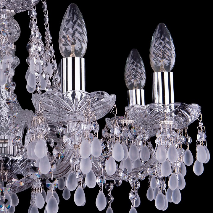 Подвесная люстра bohemia ivele crystal 1410 1410/8/195/ni/v0300
