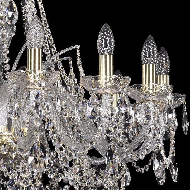 Подвесная люстра bohemia ivele crystal 1411 1411/16/300/g