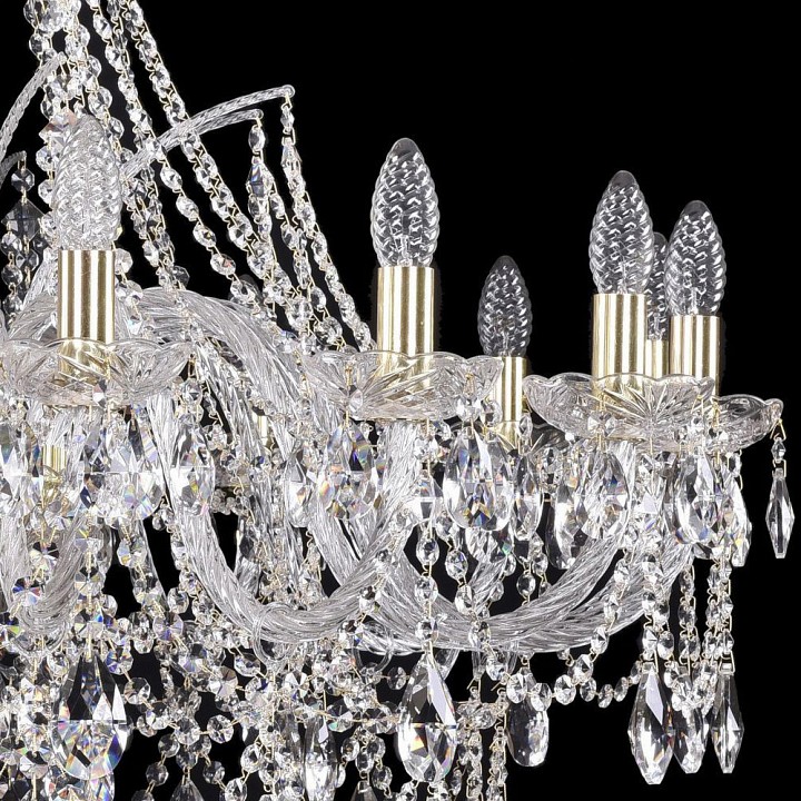 Подвесная люстра bohemia ivele crystal 1411 1411/16/360/g