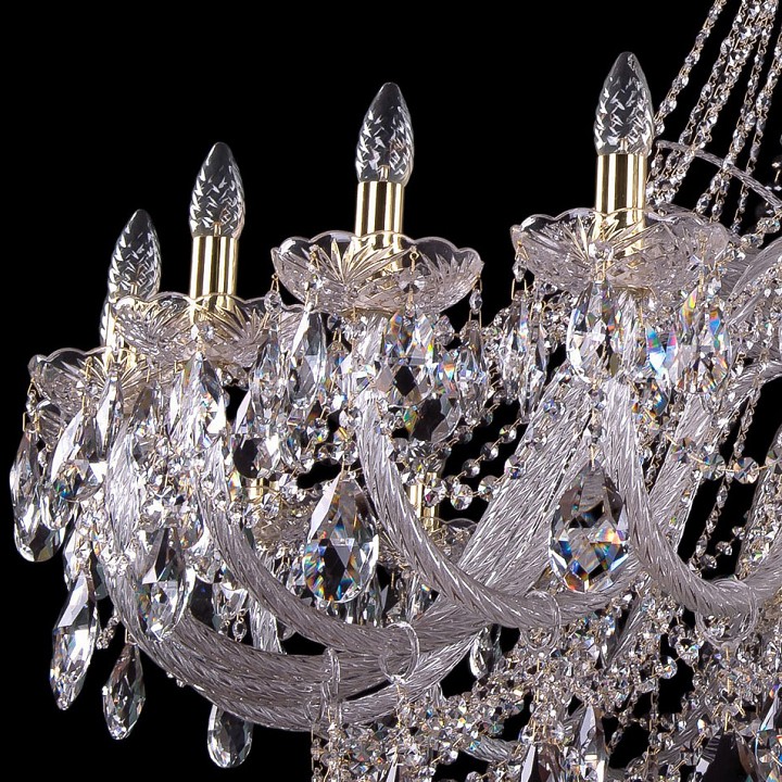 Подвесная люстра bohemia ivele crystal 1411 1411/24/530/g