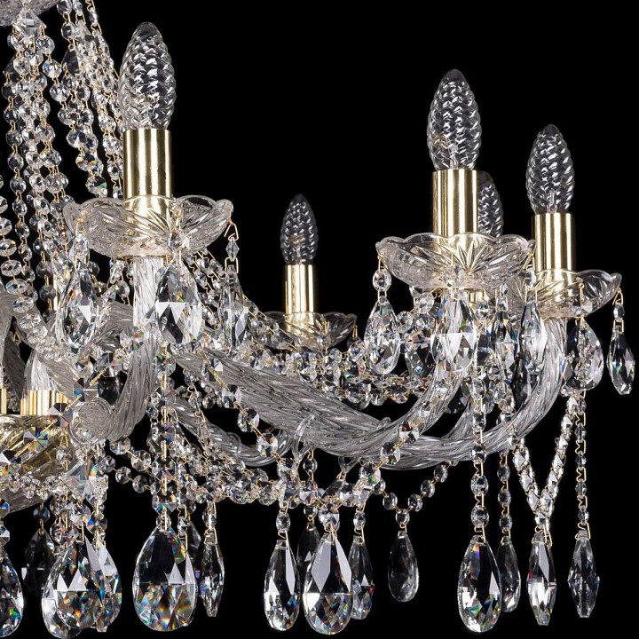 Подвесная люстра bohemia ivele crystal 1413 1413/12/360/g