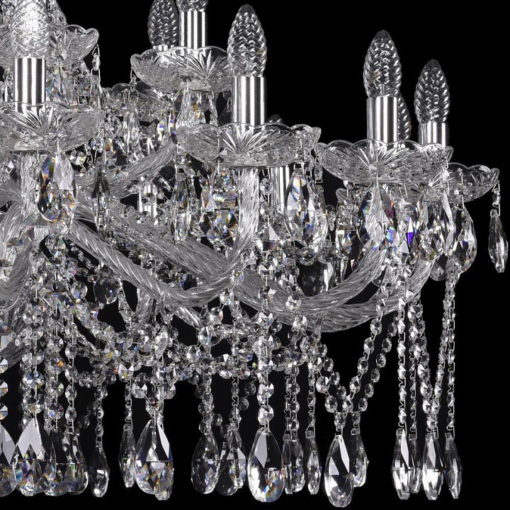 Подвесная люстра bohemia ivele crystal 1413 1413/16+8/400/ni