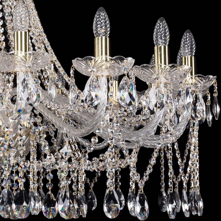 Подвесная люстра bohemia ivele crystal 1413 1413/18/400/g