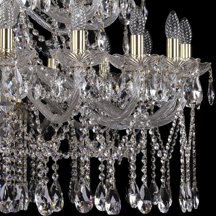 Подвесная люстра bohemia ivele crystal 1413 1413/20+10+5/400/xl-158/3d/g