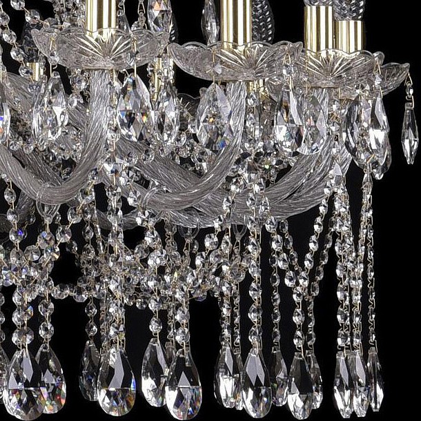 Подвесная люстра bohemia ivele crystal 1413 1413/20+10+5/400/h-158/3d/g