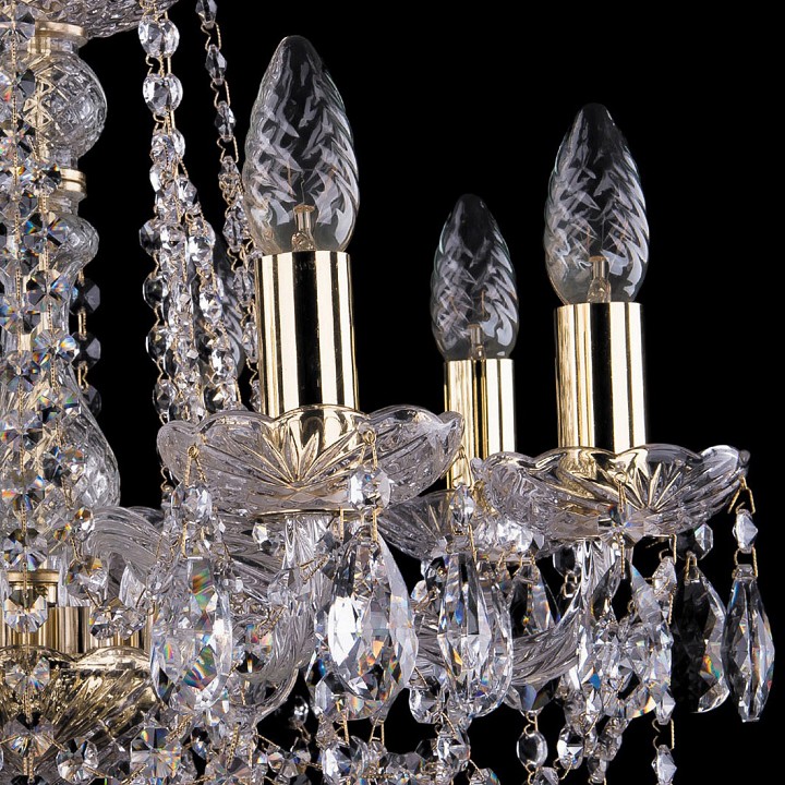 Подвесная люстра bohemia ivele crystal 1413 1413/8/165/g/tube