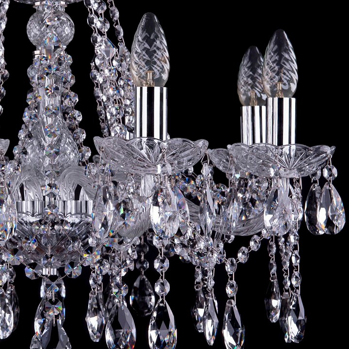 Подвесная люстра bohemia ivele crystal 1413 1413/8/200/ni