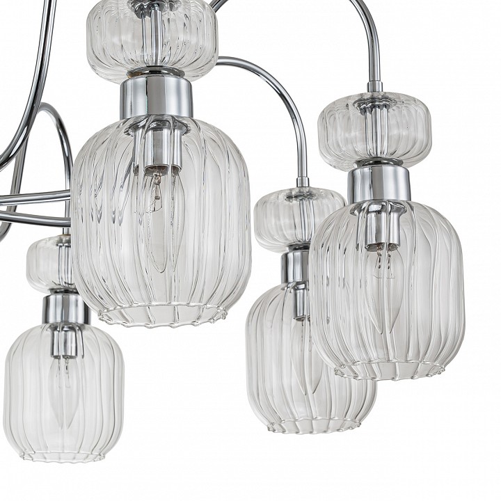 Люстра на штанге escada gloss 1141/8pl chrome/clear