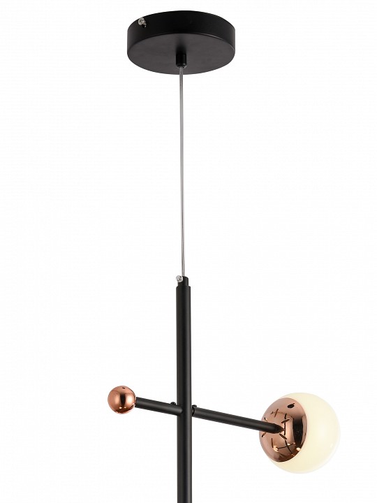 Люстра на штанге natali kovaltseva loft led led lamps 81338 gold black