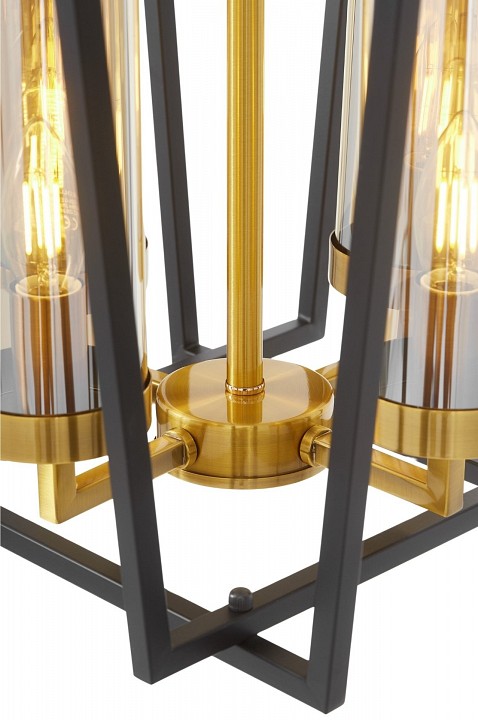 Подвесная люстра lumina deco afres ldp 1246-4 bk+md