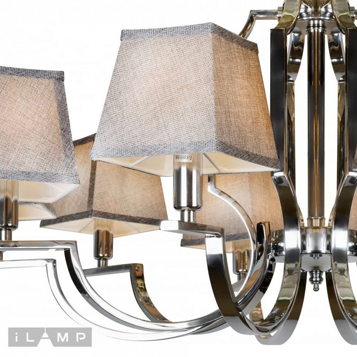 Подвесная люстра ilamp hilton 6943-10 cr