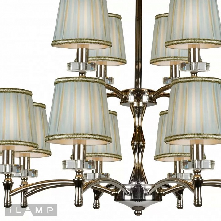 Подвесная люстра ilamp olivia 82336/8+4 cr