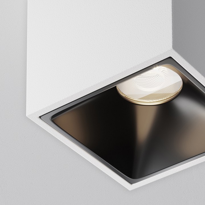 Накладной светильник maytoni alfa led c065cl-8w4k-sq-wb