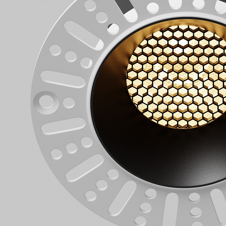 Встраиваемый светильник maytoni dip dl121-15w-2.7k-trs-b