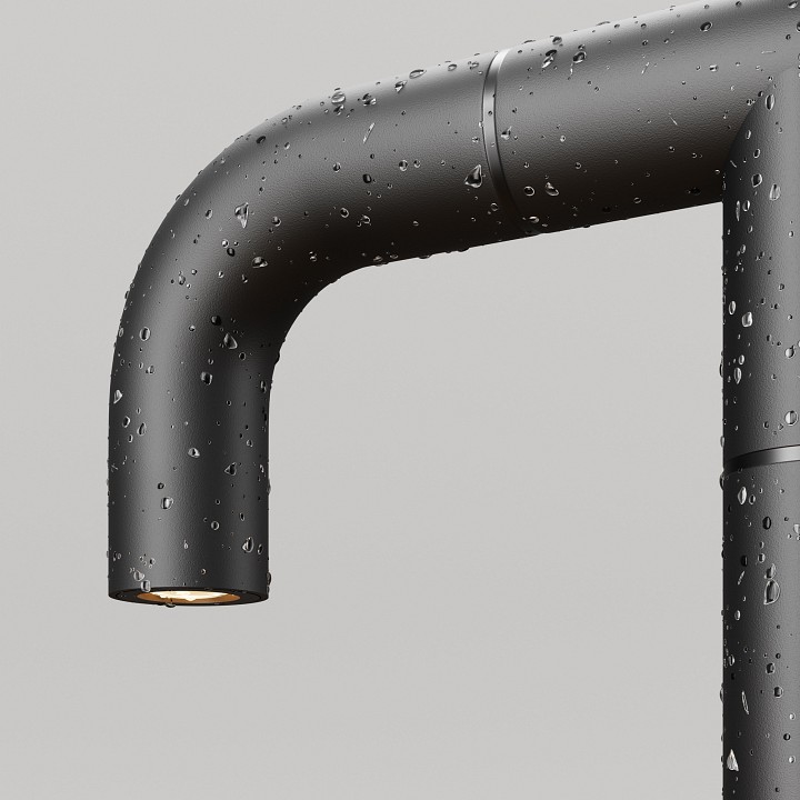 Наземный низкий светильник maytoni sleek o477fl-l4gf3k