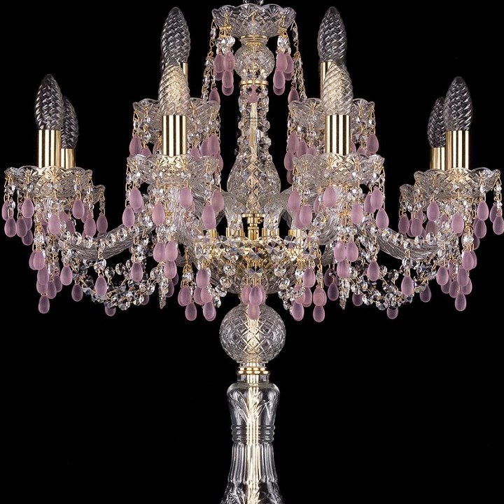 Торшер bohemia art classic 11.24 13.24.8+4.200.h-165.gd.v7010