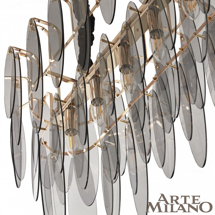 Подвесная люстра arte milano am-7753b 0853b.l900.w350.h510.e14.6 g
