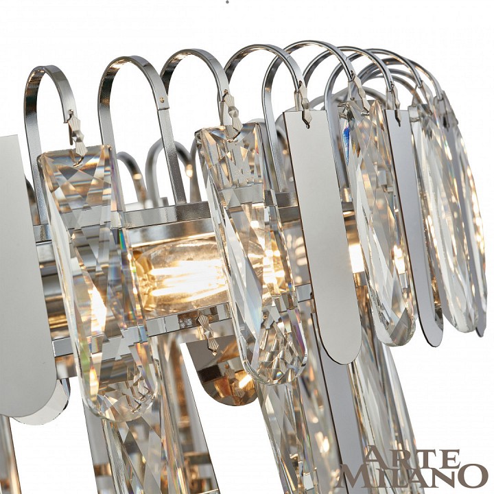 Подвесная люстра arte milano am-99486 25388.d600.h520.e14.11 ni