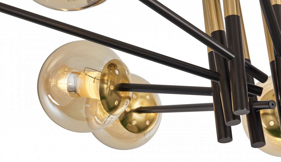 Потолочная люстра arte milano neapolis-73708 273708/10 bk/gd