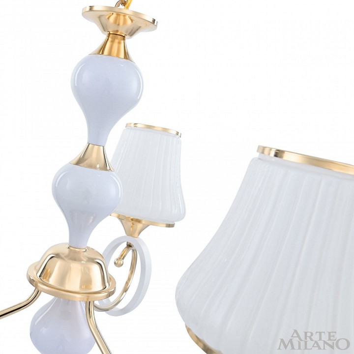 Подвесная люстра arte milano florentia-2387 302387/3 wh/gd