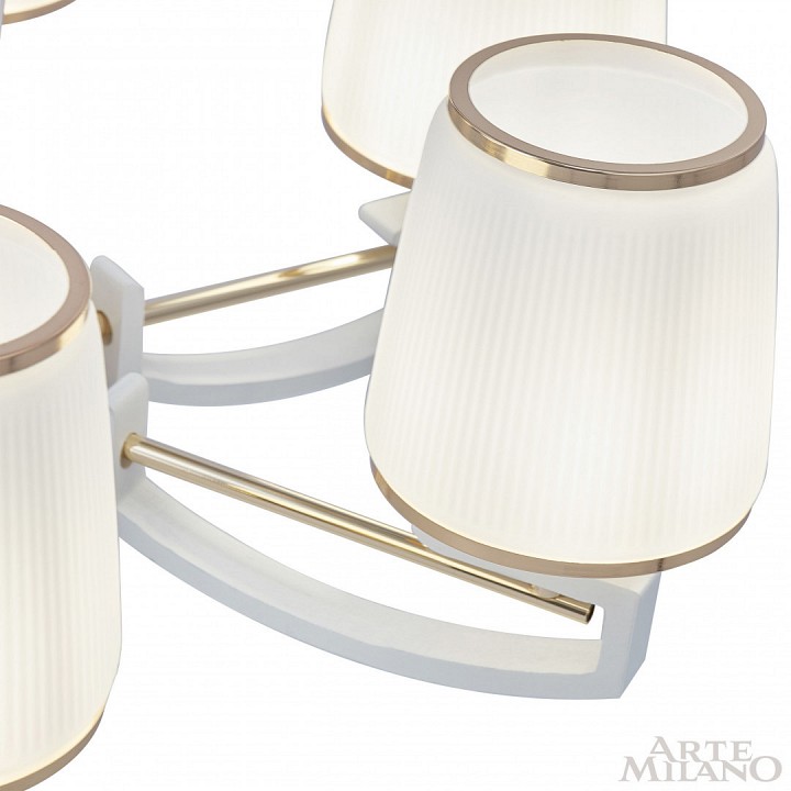Подвесная люстра arte milano florentia-2457 302457/5 wh/gd