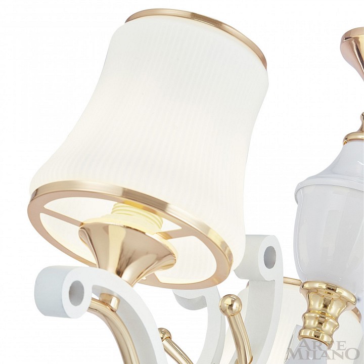 Подвесная люстра arte milano florentia-3987 303987/3 wh/gd