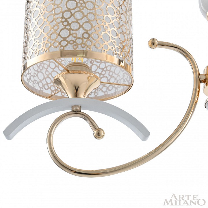 Подвесная люстра arte milano florentia-9787 309787/3 wh/gd