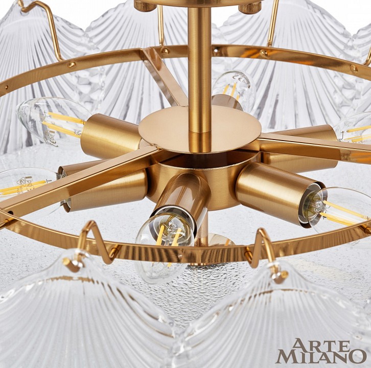 Люстра на штанге arte milano am-rim 312009/d500 bs