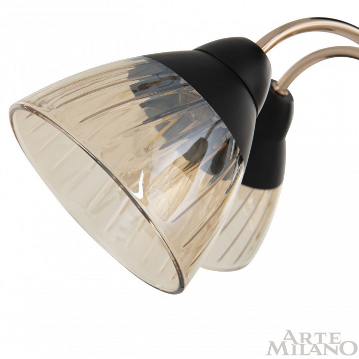 Люстра на штанге arte milano napoli-320119 320119/3 fg+bk