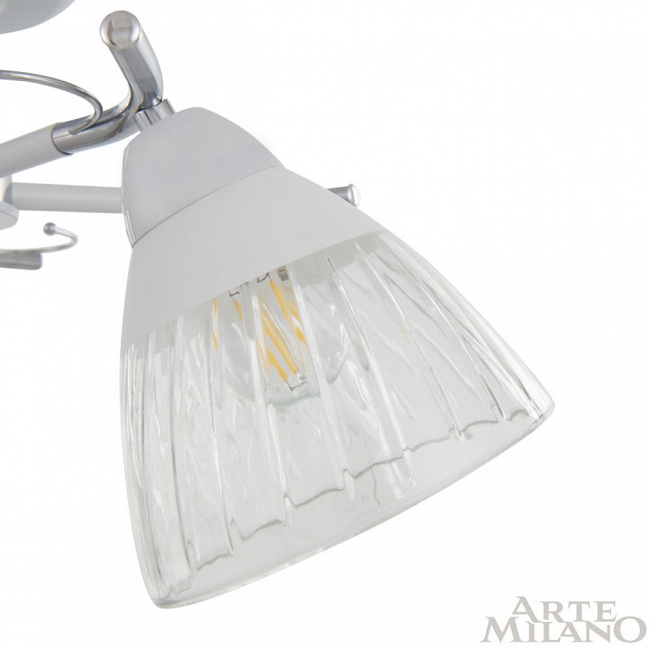 Люстра на штанге arte milano napoli-320306 320306/3 wt+cr