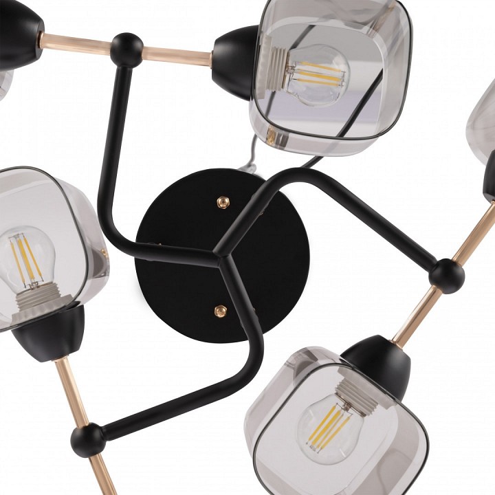 Потолочная люстра arte milano amalfi-324308 324308/6 bk+fg