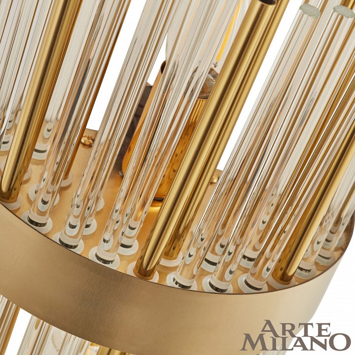 Накладной светильник arte milano am-d170 3552b.d200.h500.e14.2 g