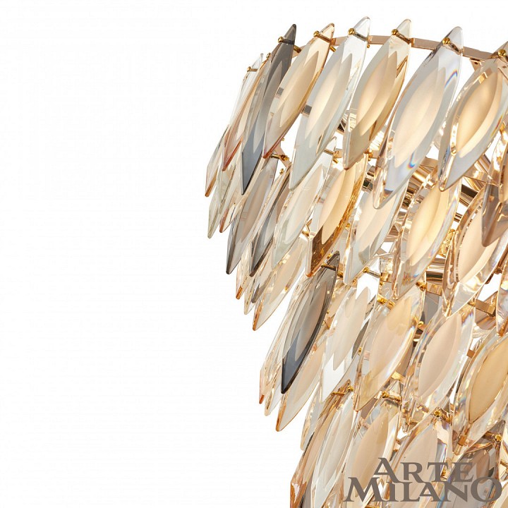 Подвесная люстра arte milano am-99486 99486.d750.h500.e14.18 g