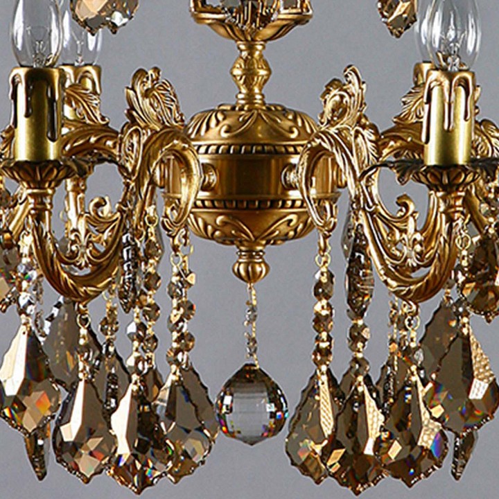 Подвесная люстра ambiente by brizzi granada 2118/6 ab honey leaf