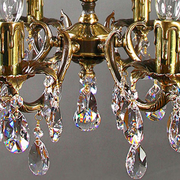 Подвесная люстра ambiente by brizzi benisa 2226/6 pb tear drop