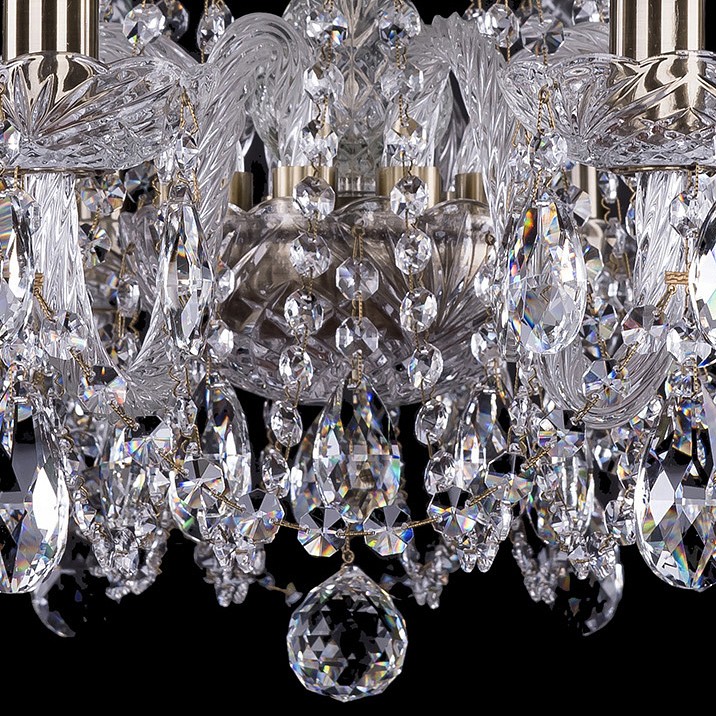 Подвесная люстра bohemia ivele crystal 1402 1402/10/240/pa