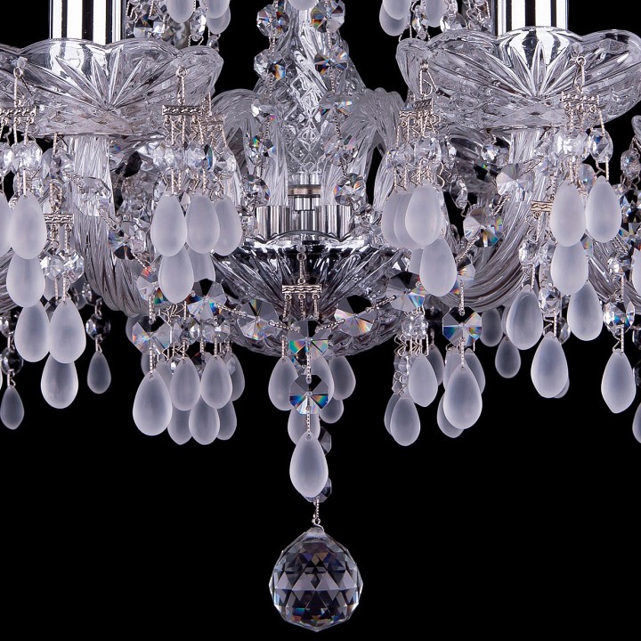 Подвесная люстра bohemia ivele crystal 1410 1410/8/195/ni/v0300