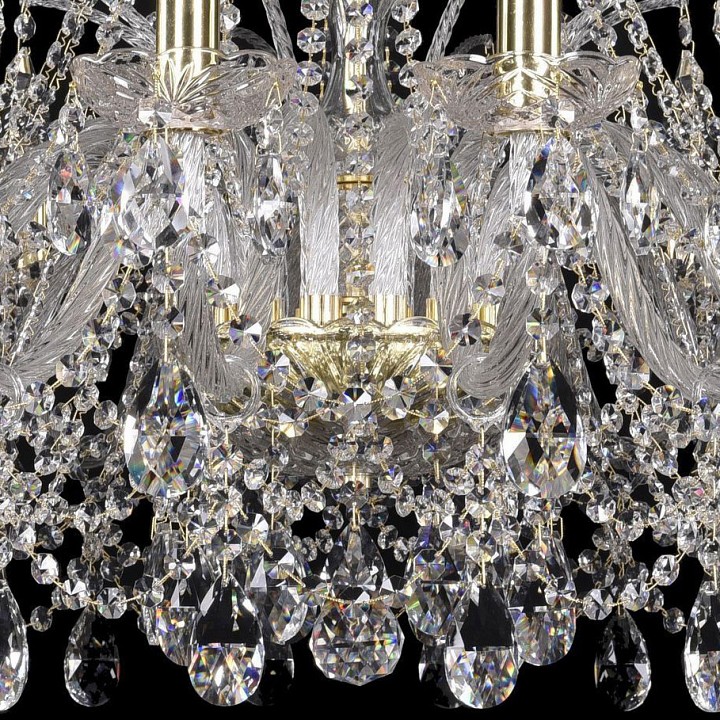 Подвесная люстра bohemia ivele crystal 1411 1411/16/300/g