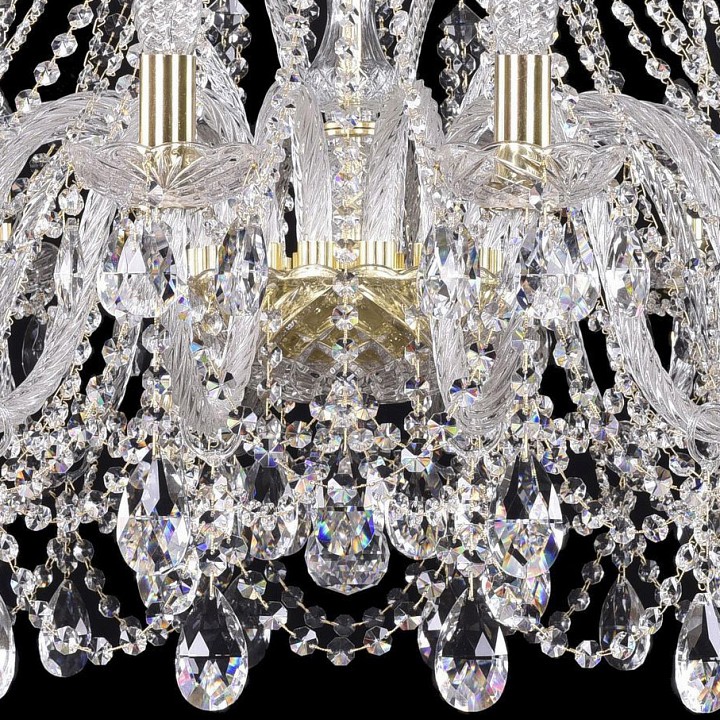 Подвесная люстра bohemia ivele crystal 1411 1411/16/360/g