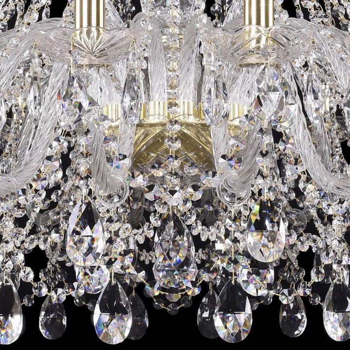 Подвесная люстра bohemia ivele crystal 1411 1411/20/360/g