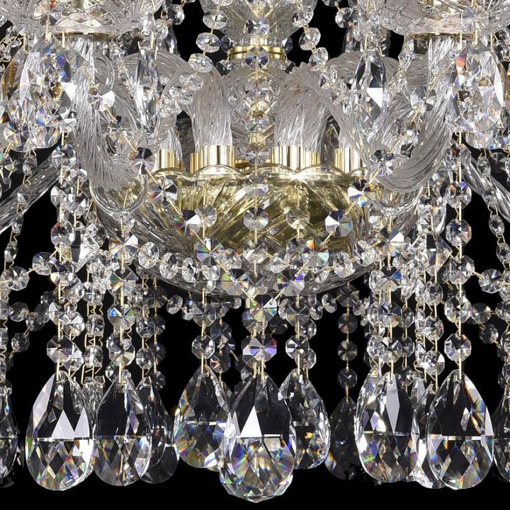 Подвесная люстра bohemia ivele crystal 1413 1413/12+6/300/g