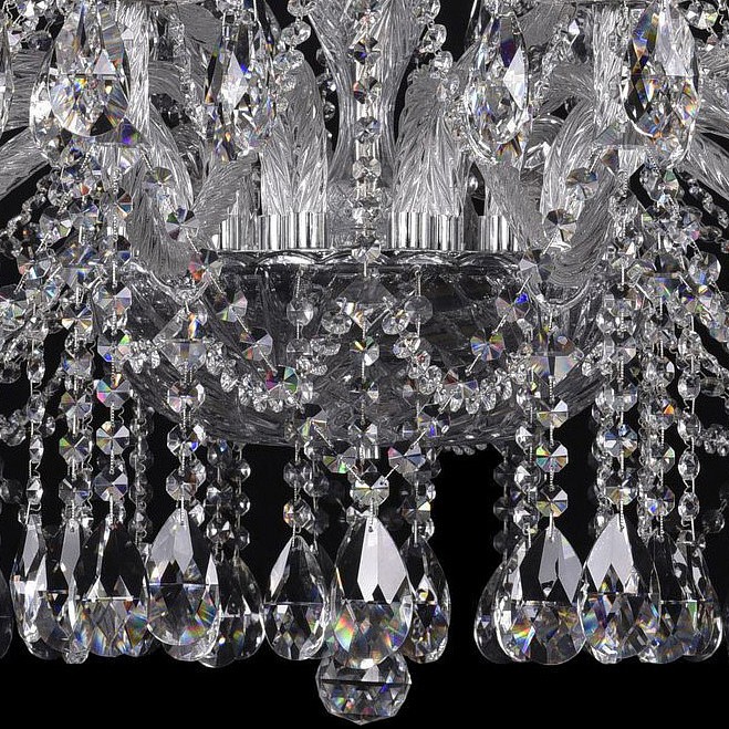 Подвесная люстра bohemia ivele crystal 1413 1413/16+8/400/ni