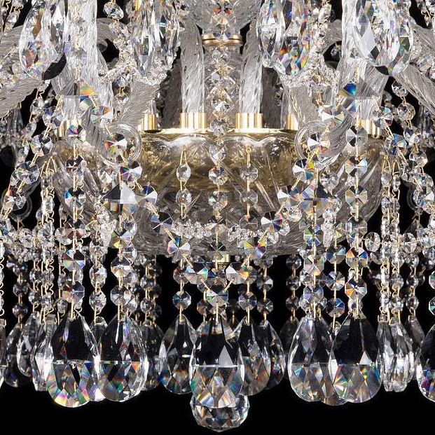 Подвесная люстра bohemia ivele crystal 1413 1413/18/400/g