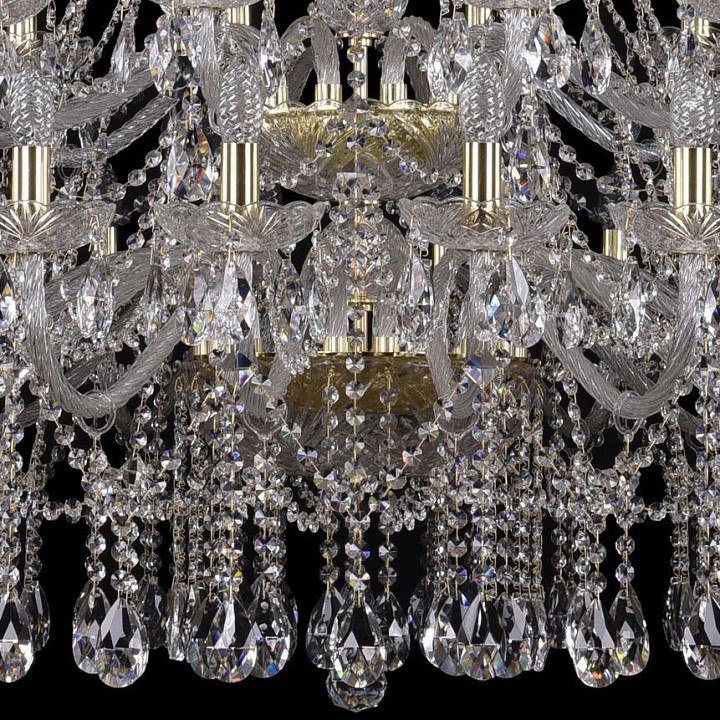 Подвесная люстра bohemia ivele crystal 1413 1413/20+10+5/400/xl-158/3d/g