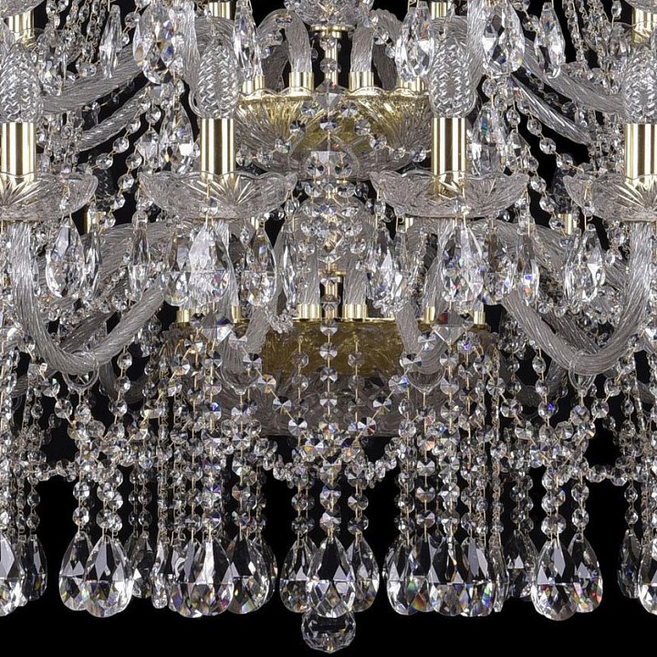 Подвесная люстра bohemia ivele crystal 1413 1413/20+10+5/400/h-158/3d/g